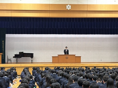 修了式　生徒部主任の話